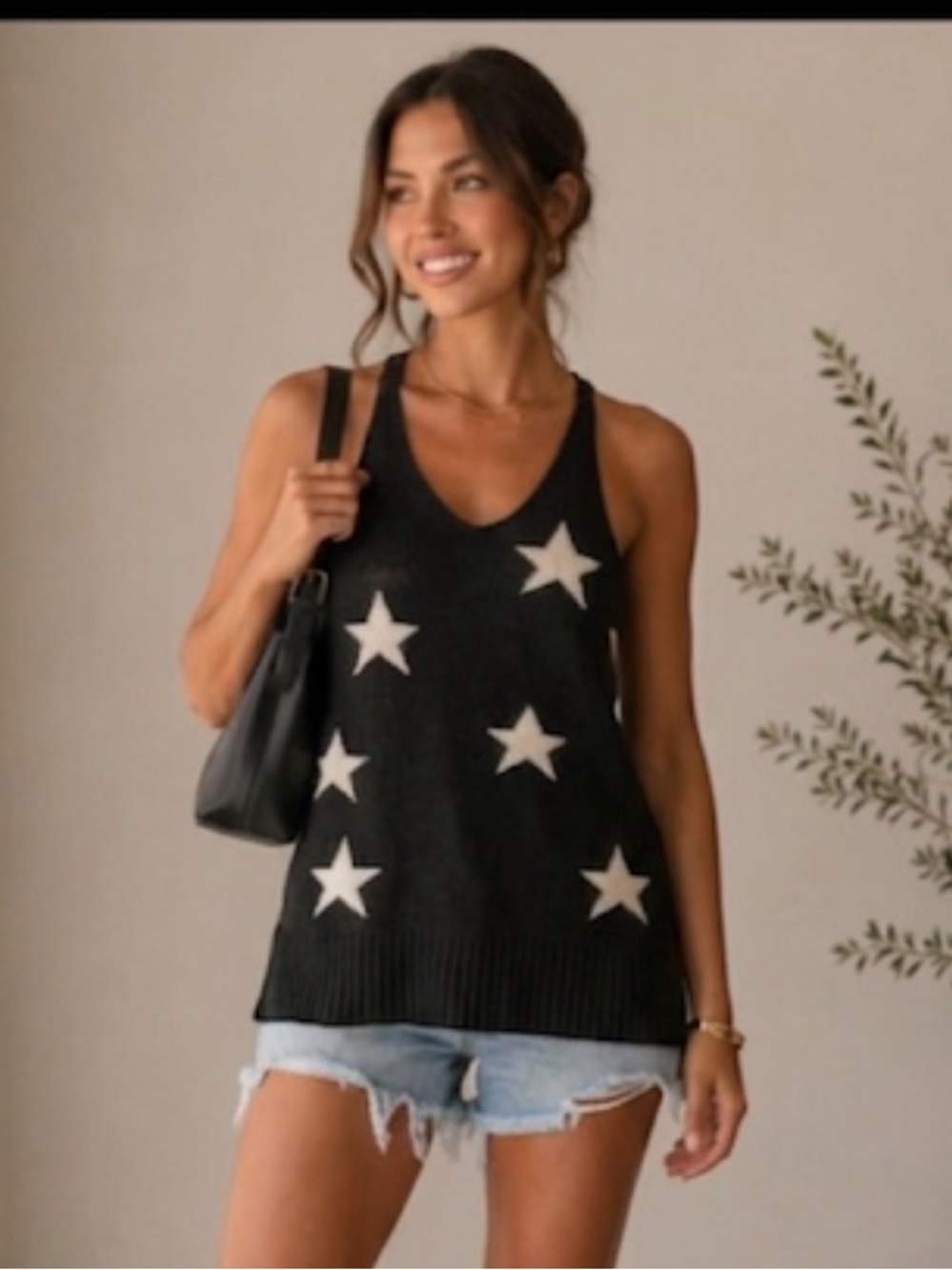 Star sweater tank